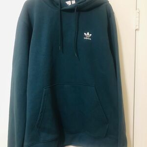 Adidas Men's Green Hoodie